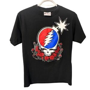 The Hundreds x‎ Grateful Dead Steal Your Face Adam Bomb T-Shirt Black Small 2013